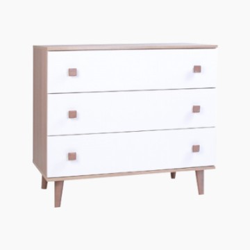 Comoda Luca simpla alb capucino
